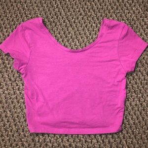 Basic Purple Crop Top